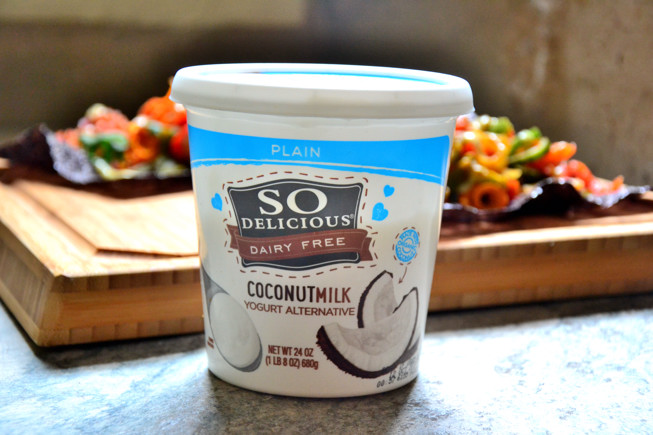 So Delicious Coconut Milk Yogurt for a curry sauce that will go on top of the Grain-Free Easy Fajitas.
